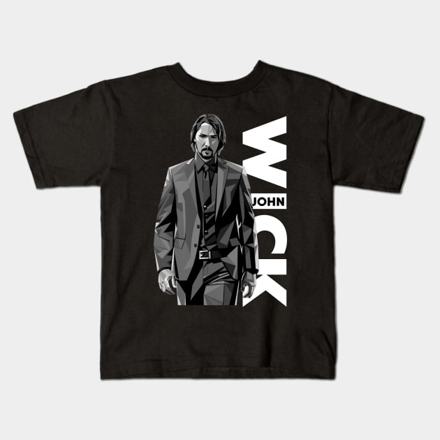 The John Wick Kids T-Shirt by Aldrvnd